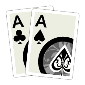 Two aces in blackjack
