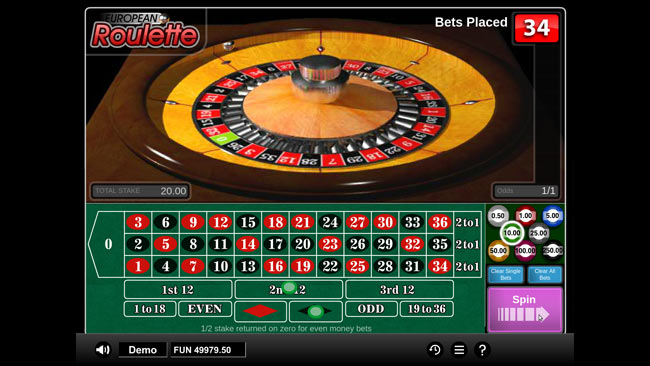 Casino Roulette Mode Demo